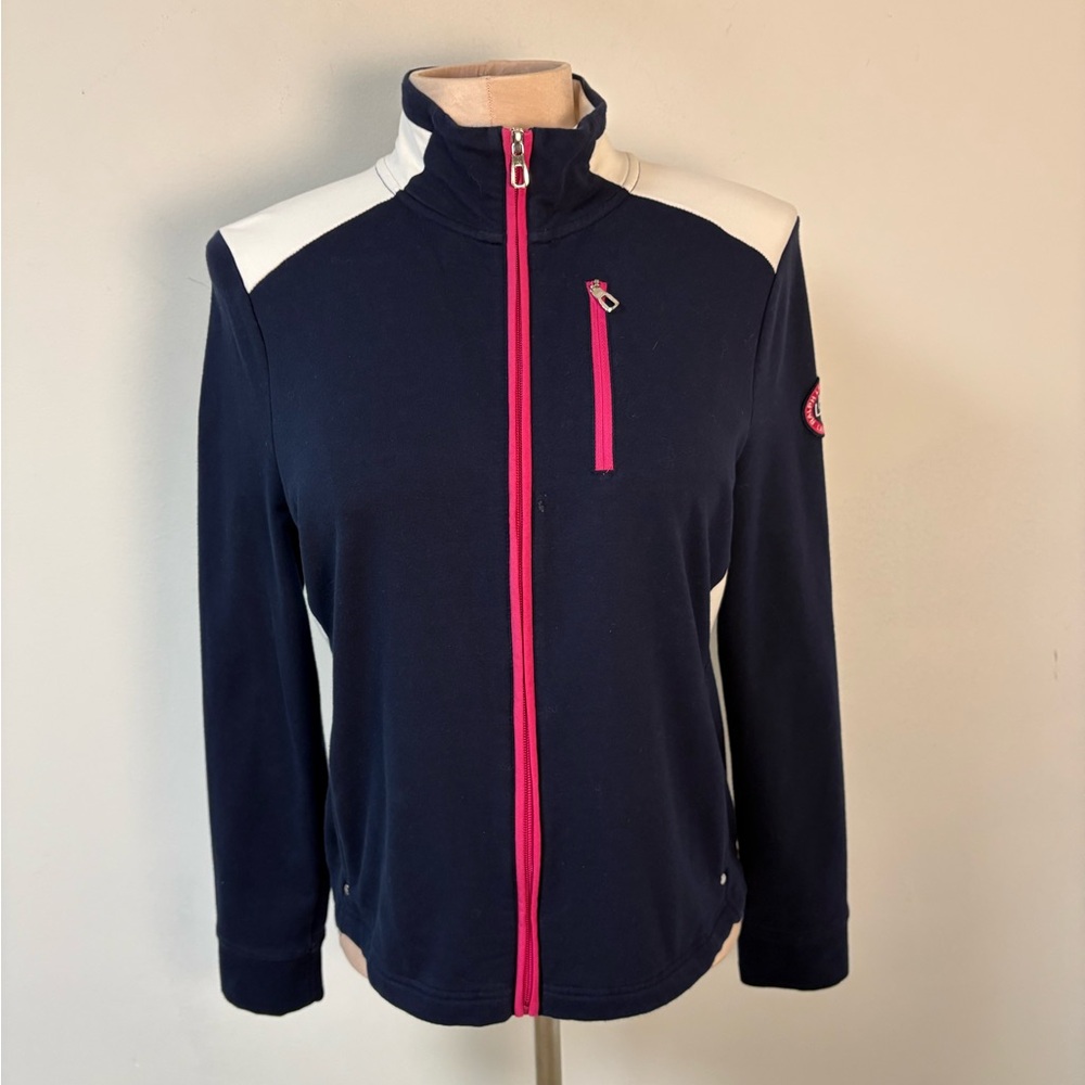 Lauren Ralph Lauren Women’s Navy Zip-Up Activewear Jacket Large